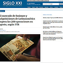 El mercado de fusiones y adquisiciones de Latinoamrica supera las 200 operaciones en agosto, segn TTR